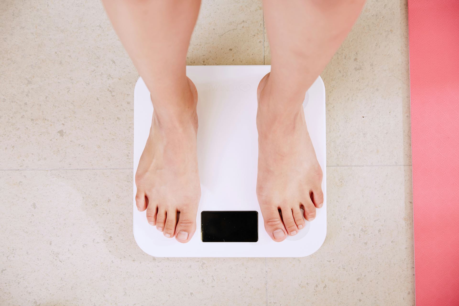 standing on scales